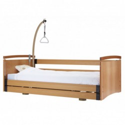 Ultra low bed frame with manual central breaking euro 9300