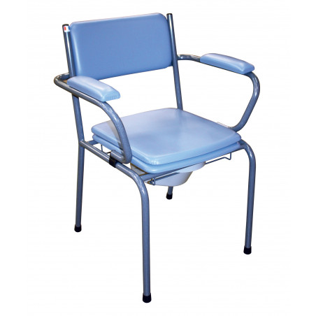 Chaise percée pliante à roulettes VILGO GR192 - Chaise de toilette